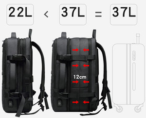 Sacs à dos pour <span class=keywords><strong>ordinateur</strong></span> portable résistants à l'eau, sacs à dos d'affaires avec port USB, sacs à main décontractés pour <span class=keywords><strong>ordinateur</strong></span>, sacs de voyage - Product Image 3