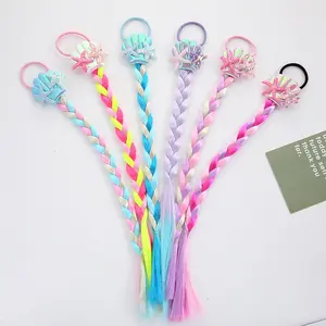 Wholesale Kids Favor DIY Hair Accessories Cosplay Mermaid Shell Braids With Rubber Bands