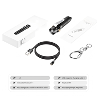 Linterna L5 con Clip de Bolsillo, Magnética, Recargable, Mini, Ideal para Senderismo, Camping, Reparaciones, Linterna de Exterior