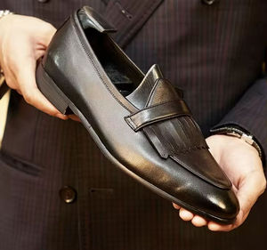 Zapatos de Hombre Personalizables de Moda - Oxfords de Cuero Vacuno Premium, con Cordones, Impermeables, Transpirables, Estilo Vintage para Bodas - Product Image 6