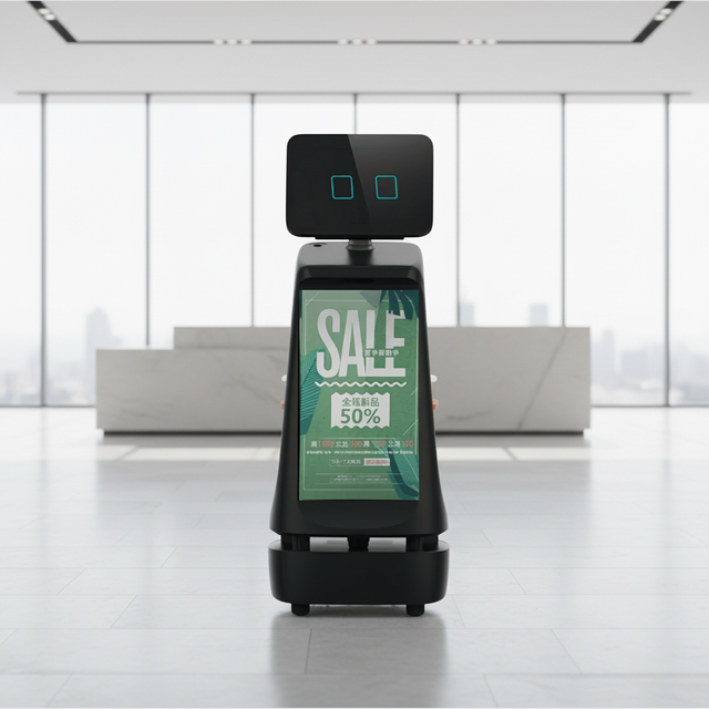 Intelligent Humanoid Reception Service Robot Comfortable Interactive Commercial Service Robot for Hotel Mall Office