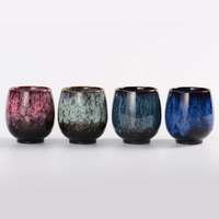 Tasses à thé en porcelaine de style japonais pour le thé Kung Fu chinois, en céramique, avec emballage personnalisé, coffret cadeau, pour dégustation d'eau, d'espresso, de café et de thé