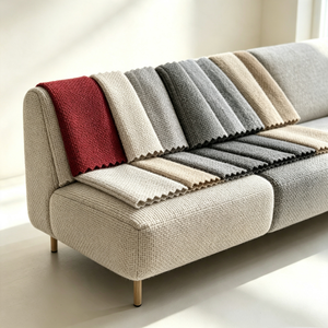 Tela de tapicería para sofá tipo lino al por mayor, servicio personalizado OEM ODM para decoración de sofás y sillas - Product Image 1