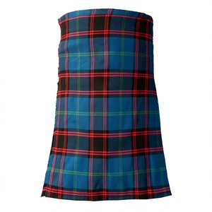 Kilt écossais ancien pour homme, motif écossais bleu, rouge et noir, coupe classique, vêtements européens pour adultes - Product Image 1