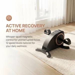 FDFIT Mini Bicicleta Estática Portátil con Resistencia Ajustable, Equipo Compacto <span class=keywords><strong>para</strong></span> <span class=keywords><strong>Ejercitar</strong></span> Piernas y Brazos, Gimnasio en Casa <span class=keywords><strong>para</strong></span> Rehabilitación de Personas <span class=keywords><strong>Mayores</strong></span> - Product Image 5