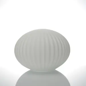 Forma di colore su misura di fabbrica materiale di qualità superiore cilindro opale vetro bianco lampada di ricambio per la tavola