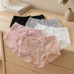 Lote de excedentes de ropa: Bragas de mujer de marca original, lencería de precio económico, excedentes de envío cancelado, FOB $0.25-0.50, pago parcial. - Product Image 3