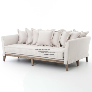 Canapé <span class=keywords><strong>Chesterfield</strong></span> rectangulaire moderne de luxe pour salon, 3 places, <span class=keywords><strong>convertible</strong></span>, en <span class=keywords><strong>tissu</strong></span> avec rembourrage en éponge, style professionnel - Product Image 2