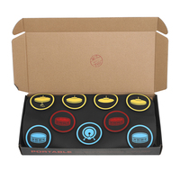 SLADE Instrument de percussion pliable pour débutants, batterie électronique portable en silicone avec 9 pads d'entraînement