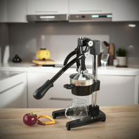Presse-agrumes manuel et pratique en acier inoxydable pour jus de citron et d'orange sans éplucher Presse à jus de fruits Presse à grenade