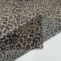 Tissu spandex en nylon personnalisé imprimé numériquement tissu à mailles léopard pour sous-vêtements doublure vêtements