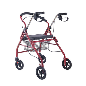 <span class=keywords><strong>Deambulatore</strong></span> a Quattro Ruote <span class=keywords><strong>con</strong></span> Sedile e Borsa Portaoggetti, Pieghevole, Altezza Regolabile, <span class=keywords><strong>Freno</strong></span> <span class=keywords><strong>di</strong></span> <span class=keywords><strong>Stazionamento</strong></span>, Ausilio per la Mobilità - Product Image 6