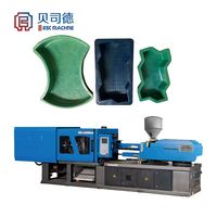 Machine d'injection hydraulique horizontale 340T avec commande PLC pour la production automatique de moules de carreaux en plastique PP/PC
