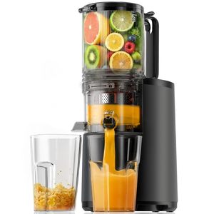 Extractor de Jugos en Frío Euhome con Boca de Alimentación de 5.4 Pulgadas, Prensado Lento, 250w, Alto Rendimiento, para Frutas y Verduras Frescas, Eléctrico - Product Image 1