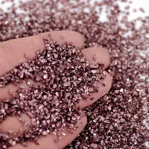 50g/sac de pierres concassées en verre irisées irrégulières, utilisées pour le remplissage de moules en résine époxy UV/bijoux faits main DIY - Product Image 1