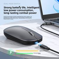 Souris optique sans fil ultra-mince M280 double mode Bluetooth et USB avec LED, nouvelle, pour bureau, tablette et ordinateur portable