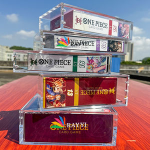 RAY YI Boîte d'appoint magnétique résistante aux UV OP-01 réimpression anglaise Tcg <span class=keywords><strong>One</strong></span> <span class=keywords><strong>Piece</strong></span> Boîte de présentation en acrylique - Product Image 6