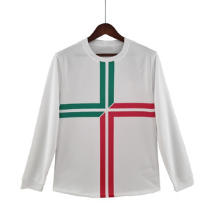 Maglia da calcio 2012 bianca per adulti maglia da calcio completa divisa da calcio maglia da uomo retrò della squadra nazionale