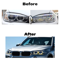 Phares HETOP F15 X5 2014-2018, mise à niveau, double couleur, phare LED de voiture, DRL, style Ikon, lumière laser, accessoires modifiés pour BMW