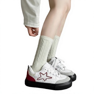 Baskets décontractées à plateforme pour femmes, respirantes, à lacets, basses, style streetwear pour l'automne - Product Image 4
