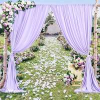 Rideaux de toile de fond en mousseline de soie blanche transparente pour décorations de mariage et de fête d'anniversaire rideaux de toile de fond de mariage et de fête transparents