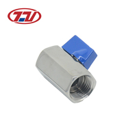 Mini-vanne à boisseau sphérique en acier inoxydable CF8, filetage interne F/M, OEM, manuelle