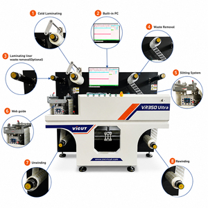 Max 10m/min Die Cutting <b>Speed</b> Multi-blade Digital Label Die Cutter VR350Ultra With Automatic Cutting Head Distance Adjustment - Product Image 1