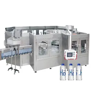 China Manufacturer Automatic 3 in 1 Rotary Filler Sealer Purified Water Bottling Machine