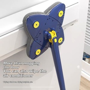 Bán Buôn 3-Trong-1 Đa Chức Năng Lớn Lau Phẳng Với Đầu Quay Và Sợi Nhỏ Refill Cho Hộ Gia Đình Công Cụ Làm Sạch Tam Giác Lau - Product Image 5