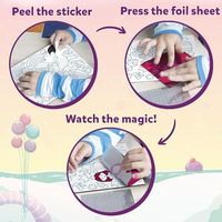 DIY EVA Magic Transfert Feuille Autocollant Artisanal 3D Animal Aluminium Feuille Papier Artisanat Feuille Art Pour Enfants Jouet Éducatif