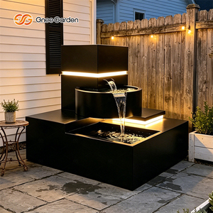 Fontaine d'intérieur cascadeuse de table minimaliste à 3 niveaux, prix usine, personnalisable - Product Image 4