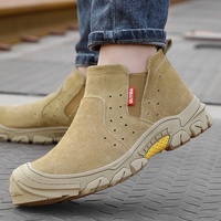 Bottes de sécurité GUYISA personnalisables à coupe basse avec embout en acier, anti-brûlure, pour usage en usine, hiver et automne