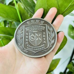 Fabricación de monedas de recuerdo de China con 2 lados, recuerdo Chapado en latón antiguo, fabricante de monedas personalizado de metal 3D - Product Image 2