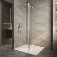 PARTNER GLASS Unités de salle de bain à installation rapide Cabine de douche préfabriquée avec composants intérieurs complets pour hôtel