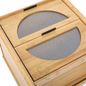 Imprescindible para la decoración del dormitorio: la elegante mesita de noche de madera maciza de Arialynn - Product Image 5
