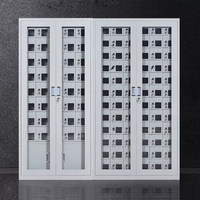 Armoire de rangement et de charge pour téléphone portable en métal au design moderne, avec serrure, station de charge pour téléphone portable commerciale, casier
