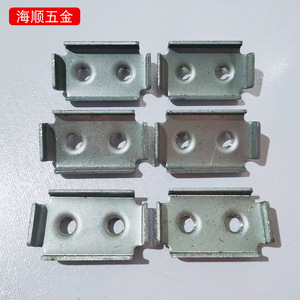 Haisun Hardware Galvanized Steel Square Tube Nuts 3X5 With Built In Thread Single Hole Double Hole <b>Fasteners</b> - Product Image 2