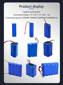 Tùy chỉnh 2500mAh 7.4V Pin <span class=keywords><strong>lithium</strong></span> <span class=keywords><strong>ion</strong></span> 2s2p trong kích cỡ 18650 21700 14500 26650 18500 có thể sạc lại - Product Image 5