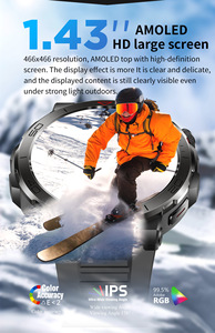Bracelet de fitness transfrontalier pour la surveillance de la fréquence cardiaque, de l'oxygène sanguin et <span class=keywords><strong>du</strong></span> stress, montre connectée Bluetooth pour l'extérieur - Product Image 6