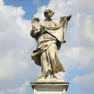 고품질 종교 동물 스타일 실물 크기 천사 조각상, 고대 로마 수호 성인 석상 - Product Image 2