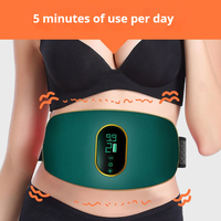 Ceinture de massage vibrante USB pour brûler les graisses, Ceinture amincissante abdominale intelligente, Appareil de fitness électrique vibrant pour le corps et les abdominaux
