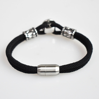 BMZ kompas baja tahan karat terbaru, gelang tali buatan tangan tahan air 2024