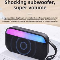 Regalos Promocionales Personalizados, Altavoz Inalámbrico para Exteriores con Batería, Luz LED, Función de Teléfono, Diseño Moderno, Caja de Sonido Portátil