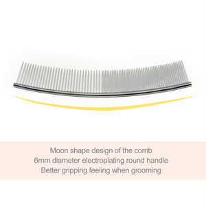 Baoli ODM Peigne <span class=keywords><strong>de</strong></span> toilettage pour chiens <span class=keywords><strong>de</strong></span> taille moyenne et chats, en acier inoxydable, pour démêlage et massage, finition électrolytique - Product Image 4