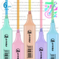 Juego de Rotuladores de Punta Biselada de la Serie de Colores Macaron, 4/6/36 Colores, Alta Estética, para Estudiantes, Marcadores Clave, Manualidades, Dibujo, Garabatos