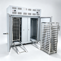 Congélateur rapide commercial automatique à plateaux enfichables -45~-80°C, porte simple, refroidissement par air, en acier inoxydable, pour fruits de mer