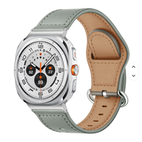 Bracelet de montre en cuir véritable souple de haute qualité pour Samsung Galaxy Watch8 40 mm 44 mm Classic 46 mm Ultra 47 mm