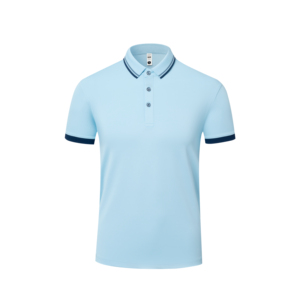 T-shirts personnalisés pour hommes 200 g/m² en polyester soyeux à col polo, manches courtes, pour sports de plein air, séchage rapide, et t-shirts décontractés d'été pour femmes - Product Image 2