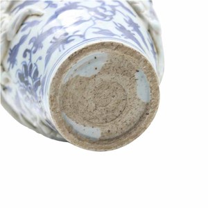 <span class=keywords><strong>Vaso</strong></span> Antico in Porcellana della Dinastia Yuan con Motivo a Fiori e Dragone Blu e Bianco - Product Image 5