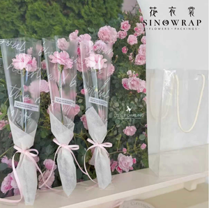 Papier d'emballage pour fleurs SINOWRAP, style mat, 50 cm * 15 m, translucide, imperméable, style coréen, emballage floral Eden - Product Image 2